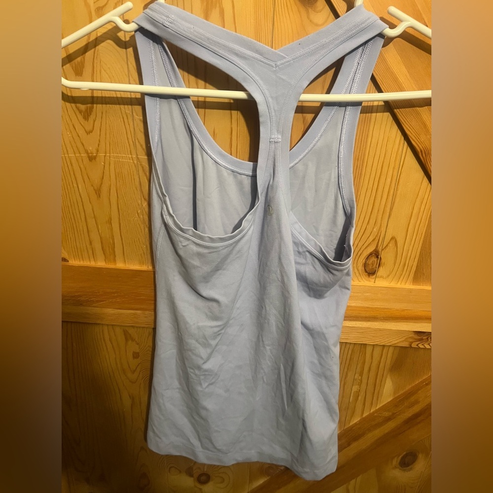 Light Blue Racerback Tank Top